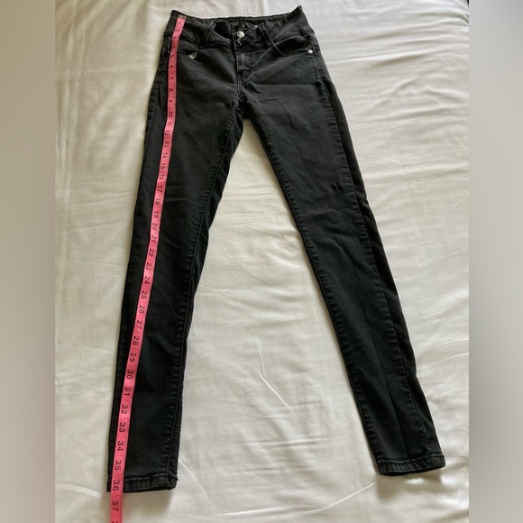 hailey Jeans Hailey Made With Love Black Skinny Jeans Juniors Size